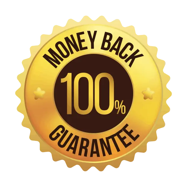 100% Money back guarantee